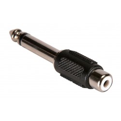 POWERTECH CAB-J025 ADAPTER RCA FEMALE TO JACK 6.35 MALE MONO ADAPTOR POWERTECH CAB-J025 ADAPTER RCA FEMALE TO JACK 6.35 MALE MONO ADAPTOR