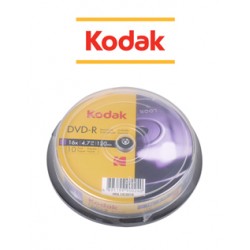 KODAK DVD-R 4.7Gb 16Χ ΚΕΝΑ ΕΓΓΡΑΨΙΜΑ DVDR 120" SPINDLE CAKEBOX [PACK 10] 1410310