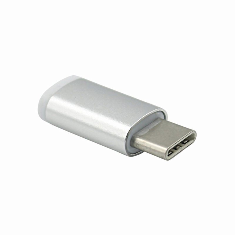 EARDOM ADAPTOR MICRO USB FEMALE TO TYPE C MALE ADAPTER SILVER 14869