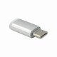 EARDOM ADAPTOR MICRO USB FEMALE TO TYPE C MALE ADAPTER SILVER 14869