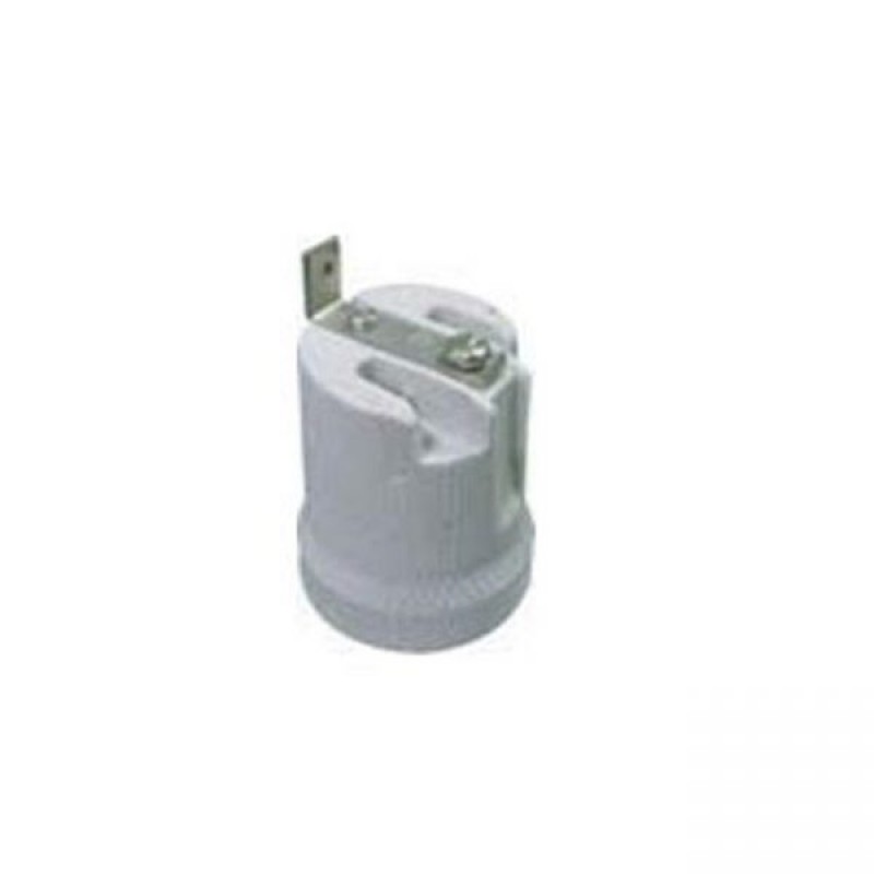 POWER ADAPTOR SOCKET E27 PLUG ΠΟΡΣΕΛΑΝΗΣ ΝΤΟΥΙ ΛΑΜΠΑΣ ΜΕ ΛΑΜΑΚΙ FR519B-1