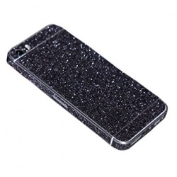 SILICONE PROTECTIVE SLIM CASE BLACK GLITTER IPHONE 5/5S/5C/5SE ΘΗΚΗ ΜΑΛΑΚΗ ΜΑΥΡΗ
