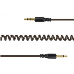 CABLEXPERT GM-CCA-405-6  JACK 3.5 MALE TO JACK 3.5 MALE 1.8m AUDIO SOUND CABLE GOLD STEREO EXPANDABLE SPIRAL ΚΑΛΩΔΙΟ ΗΧΟΥ ΣΠΙΡΑΛ