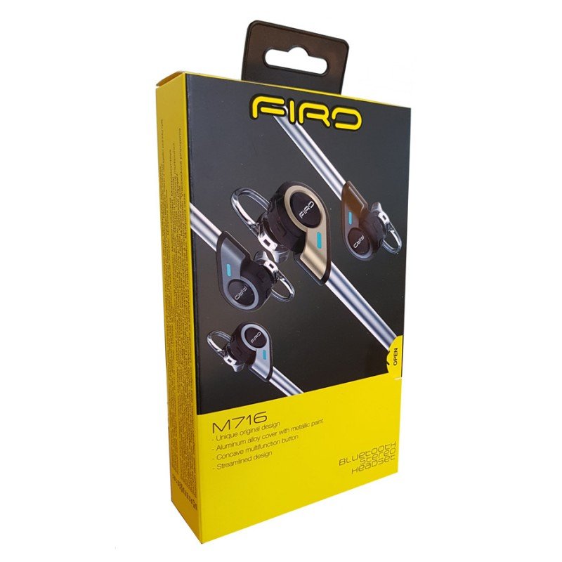 FIRO M716 HANDSFREE WIRELESS BLUETOOTH HEADSET MINI BLACK ΑΣΥΡΜΑΤΟ ΑΚΟΥΣΤΙΚΟ M716-BK