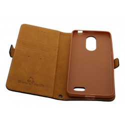 POWERTECH PT-535 WALLET LEATHER ELEGANCE CASE BLACK LEAGOO M5 ΘΗΚΗ ΠΟΡΤΟΦΟΛΙ ΜΑΥΡΟ