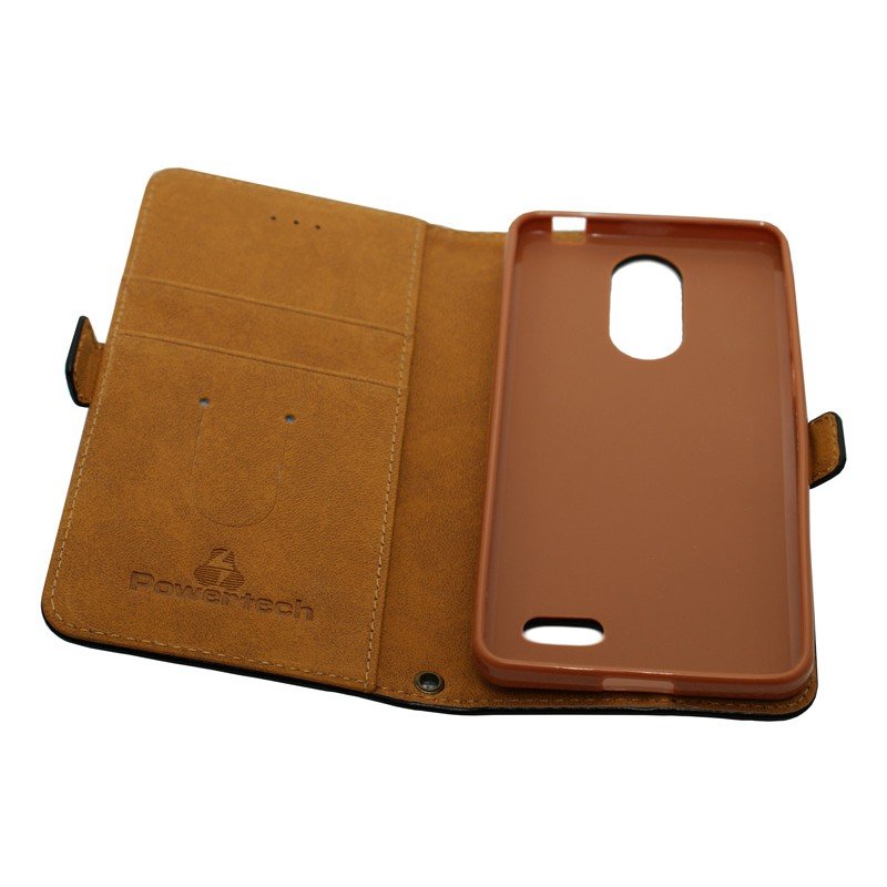 POWERTECH PT-535 WALLET LEATHER ELEGANCE CASE BLACK LEAGOO M5 ΘΗΚΗ ΠΟΡΤΟΦΟΛΙ ΜΑΥΡΟ