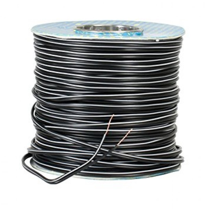 HAI OD4 SOUND CABLE BLACK-WHITE 100m 2 X 0.5mm CCA ΚΑΛΩΔΙΟ ΗΧΕΙΩΝ ΜΑΥΡΟ-ΛΕΥΚΟ