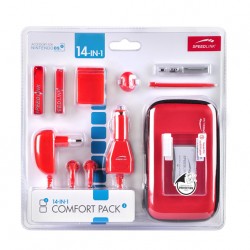 STARTER COMFORT PACK KIT ACCESSORY PACK 14 IN 1 RED SPEEDLINK SL-5558-SRD (DSi)