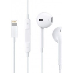 HOCO L7 EARPODS HEADSET & MICROPHONE HANDSFREE LIGHTNING EARPHONES ON/OFF & VOLUME CONTROL WHITE iPHONE 7/8 ΑΚΟΥΣΤΙΚΑ ΜΕ ΜΙΚΡΟΦΩΝΟ ΨΕΙΡΕΣ ΛΕΥΚΑ 