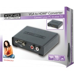 CONVERTER VGA TO HDMI KONIG KN-HDMICON21 CONVERTER VGA TO HDMI KONIG KN-HDMICON21