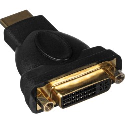 ADAPTER GOLD HDMI MALE 19pin TO DVI-I FEMALE 24+5pin BLACK 17101