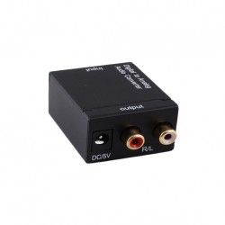 Μετατροπέας Οπτικής Ίνας Σε Αναλογική - Digital Audio Converter Toslink Optical To Analogue Audio 2 X RCA &  Jack 3.5 11.2.17 FTT14-026