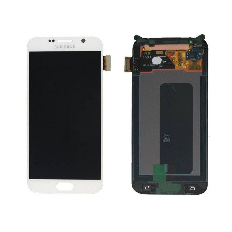 Οθόνη Samsung Galaxy S6 SM-G920F GH97-17260B Original LCD & Touch FHD White Αυθεντική Οθόνη & Τζάμι Αφής Λευκή