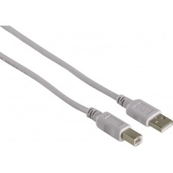 USB A 2.0 PRINTER CABLE A/B MALE/MALE 5m WHITE CAB-U078 USB A 2.0 PRINTER CABLE A/B MALE/MALE 5m WHITE CAB-U078