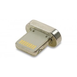 Magnetic Power Adapter Lightning Silver Μαγνητικός Αντάπτορας Φόρτισης QR-007