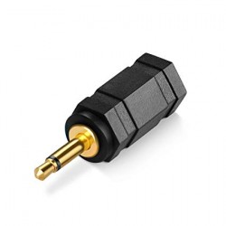Αντάπτορας Μονοφωνικός Επίχρυσος Jack 3.5 Female To Jack 2.5 Male Mono Adaptor Gold EA2001