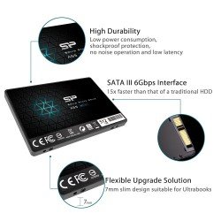 512Gb Σκληρός Δίσκος Εσωτερικός Silicon Power Hard Disk Sata III Solid State Drive SSD 2.5 A55 