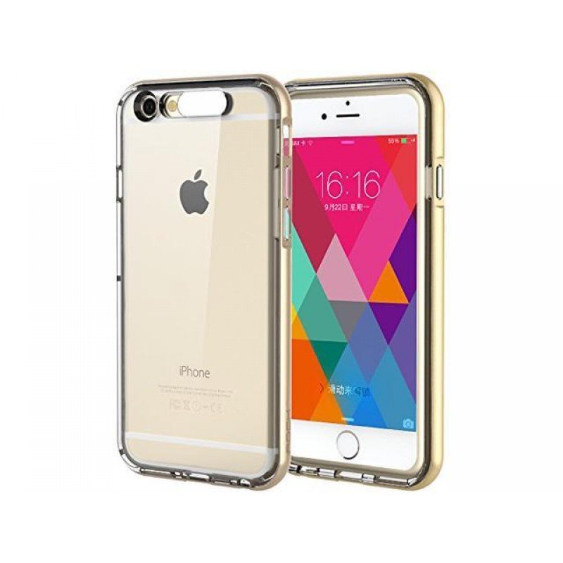 Transparent Silicone Flexible Led Flash Case Gold Iphone 6 Διαφανής Χρυσή Θήκη Κίνητού i6 Transparent Silicone Flexible Led Flash Case Gold Iphone 6 Διαφανής Χρυσή Θήκη Κίνητού i6