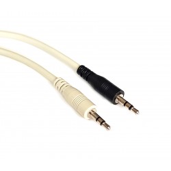 Audio Cable Jack 2.5 Male To Jack 2.5 Male Stereo 1.8m White Καλώδιο Ήχου Λευκό CAB-J035 Audio Cable Jack 2.5 Male To Jack 2.5 Male Stereo 1.8m White Καλώδιο Ήχου Λευκό CAB-J035