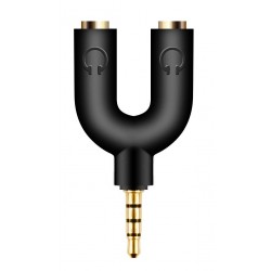 Jack 3.5 Male Stereo To 2 X Jack 3.5 Female Splitter Adaptor Gold CAB-J040 Jack 3.5 Male Stereo To 2 X Jack 3.5 Female Splitter Adaptor Gold CAB-J040