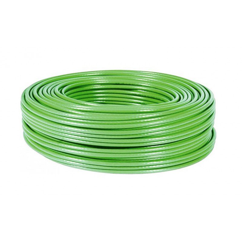 Powertech CAB-N095 UTP Ethernet Cable 100m Green Cat 5 Καλώδιο Δικτύου Πράσινο