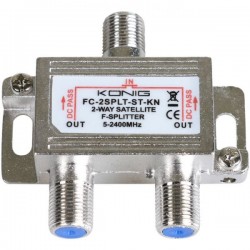 Διακλαδωτής Δορυφορικού Σήματος Sattelite Splitter Adapter 5-2250Mhz 1:3 DC Pass Waterproof FC-2SPLT-ST-KN