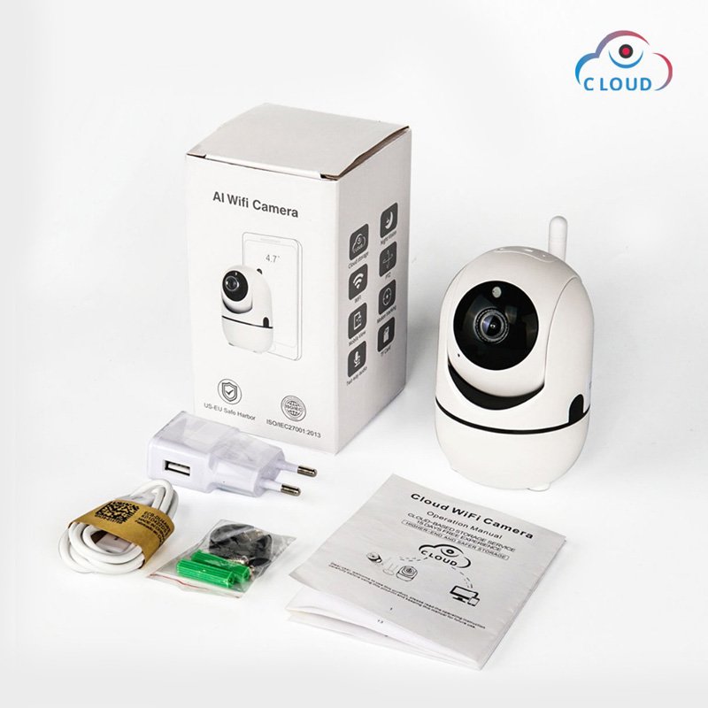Mini IP Cloud Camera Dome IR 10m Internal 2Mpx 1080p WiFi White Κάμερα Εσωτερικού Χώρου Λευκή HIP291-2M-AI