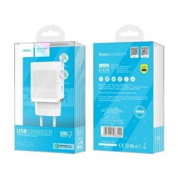 Τροφοδοτικό Πρίζας Power Charger AC 3.6-12V 1.5-3Am Travel Charger White 18W Hoco C42A Τροφοδοτικό Πρίζας Power Charger AC 3.6-12V 1.5-3Am Travel Charger White 18W Hoco C42A