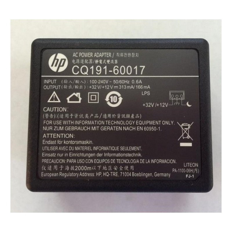 HP CQ191-60017 Power AC Charger Pinter Adaptor Original 3pin 32V/12V 313mA 166mA Αυθεντικό Τροφοδοτικό Εκτυπωτή HP CQ191-60017 Power AC Charger Pinter Adaptor Original 3pin 32V/12V 313mA 166mA Αυθεντικό Τροφοδοτικό Εκτυπωτή