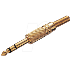 Adapter Jack 6.3 Stereo Male Gold Τελικό Στερεοφωνικό Βύσμα Ήχου Επίχρυσο LZ413G Adapter Jack 6.3 Stereo Male Gold Τελικό Στερεοφωνικό Βύσμα Ήχου Επίχρυσο LZ413G