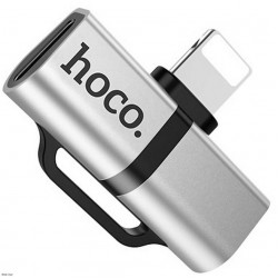 Lightning Male Adapter Dual Lightning Female Switch Hoco LS20 Διακλαδωτής Βύσματος