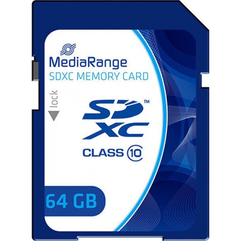 64Gb SDXC Class 10 Mediarange High Speed Memory SD Card Κάρτα Μνήμης MR965