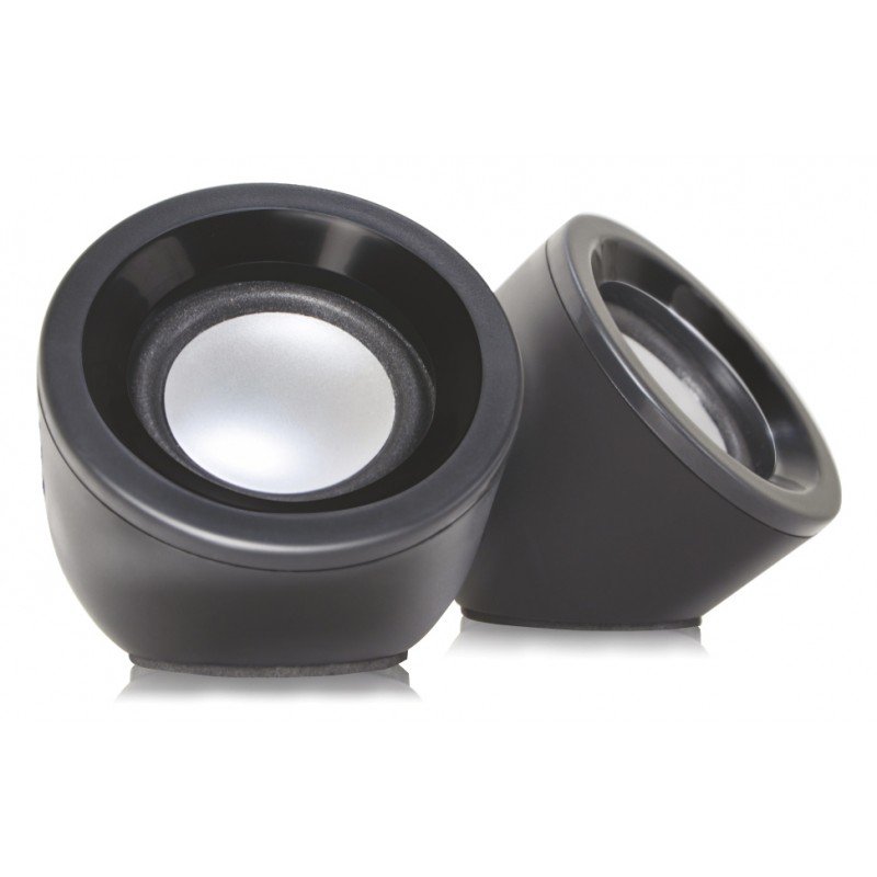 Ηχεία Μαύρα Speakers 2 X 3Watt Multimedia Jack 3.5 & Usb Powered Black PT-420