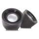 Ηχεία Μαύρα Speakers 2 X 3Watt Multimedia Jack 3.5 & Usb Powered Black PT-420