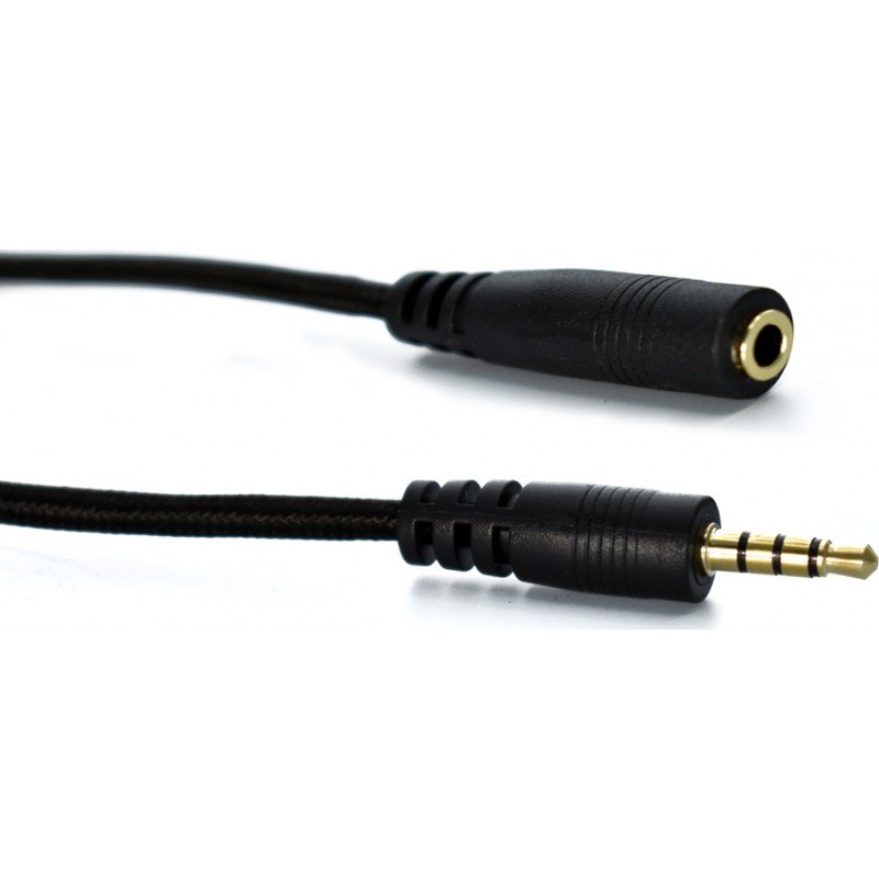 Jack 3.5 Male To Jack 3.5 Female Gold 5m Entension 4pin Stereo Καλώδιο Ήχου Επίχρυσο Goobay 62481