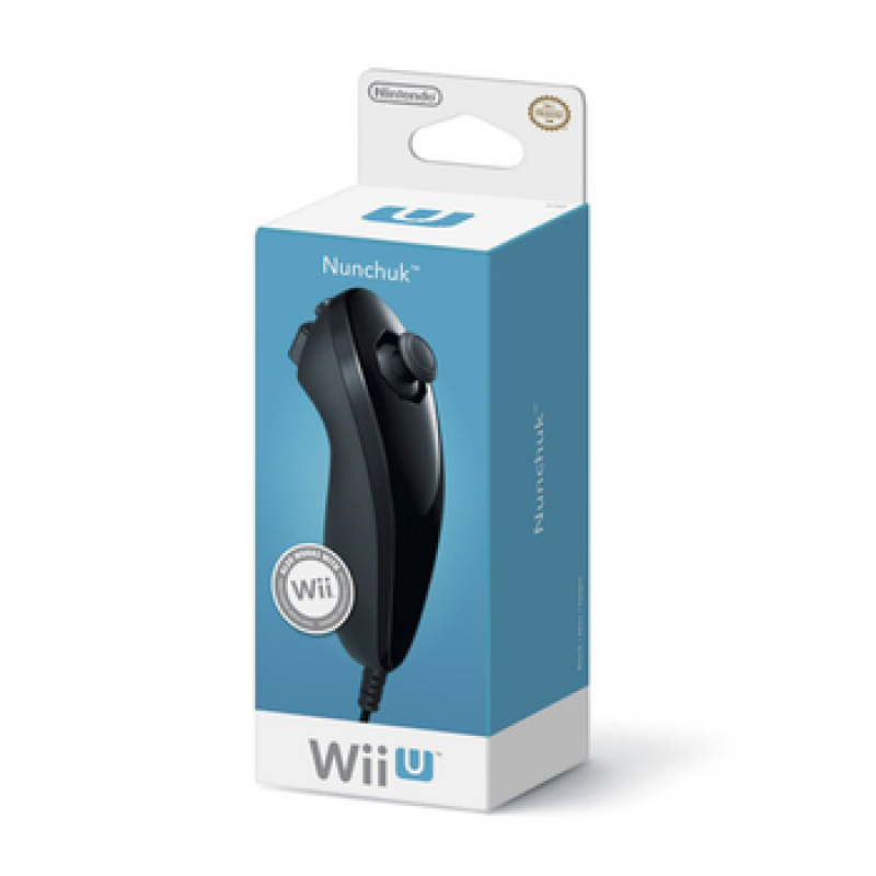 Χειριστήριο Αυθεντικό Μαύρο Nintendo Nunchuk Original Controller Black RVL-A-FK WIIU (Wii-U)