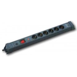 Πολύμπριζο Ασφαλείας 6 Θέσεων Μαύρο Schuko Power Switch 6 Ports On/Off 2 X USB 1.5m Black SP-06S-USB