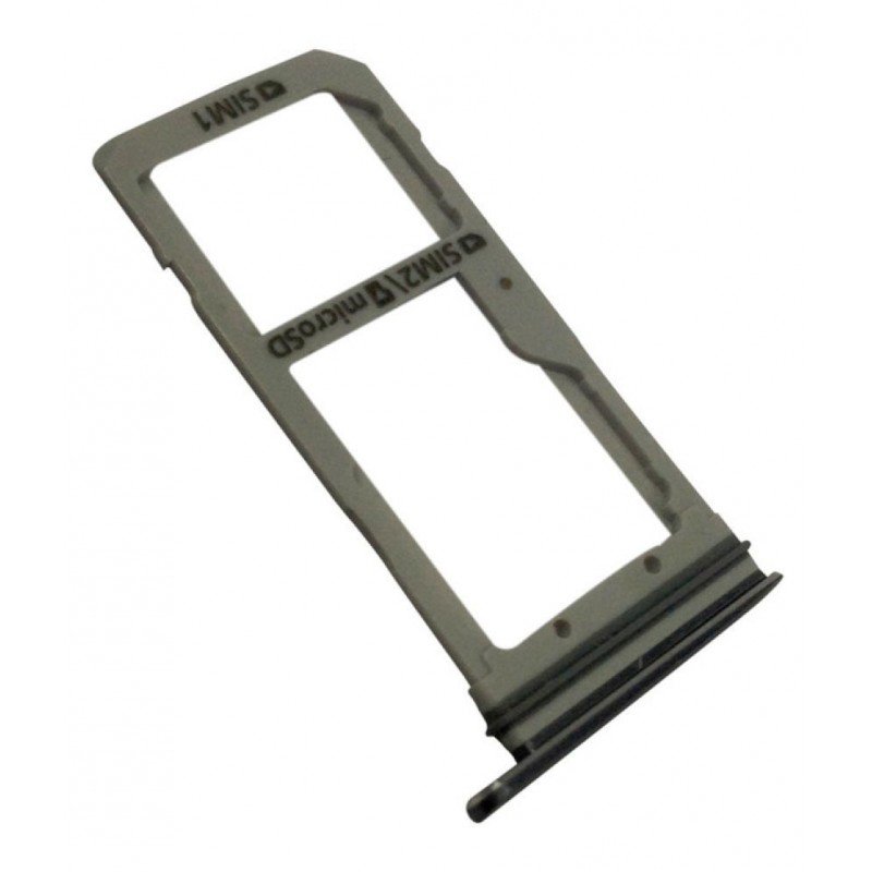 Διπλή Βάση Κάρτας Sim Μαύρο Samsung Galaxy S7 Sim Tray Black G930F