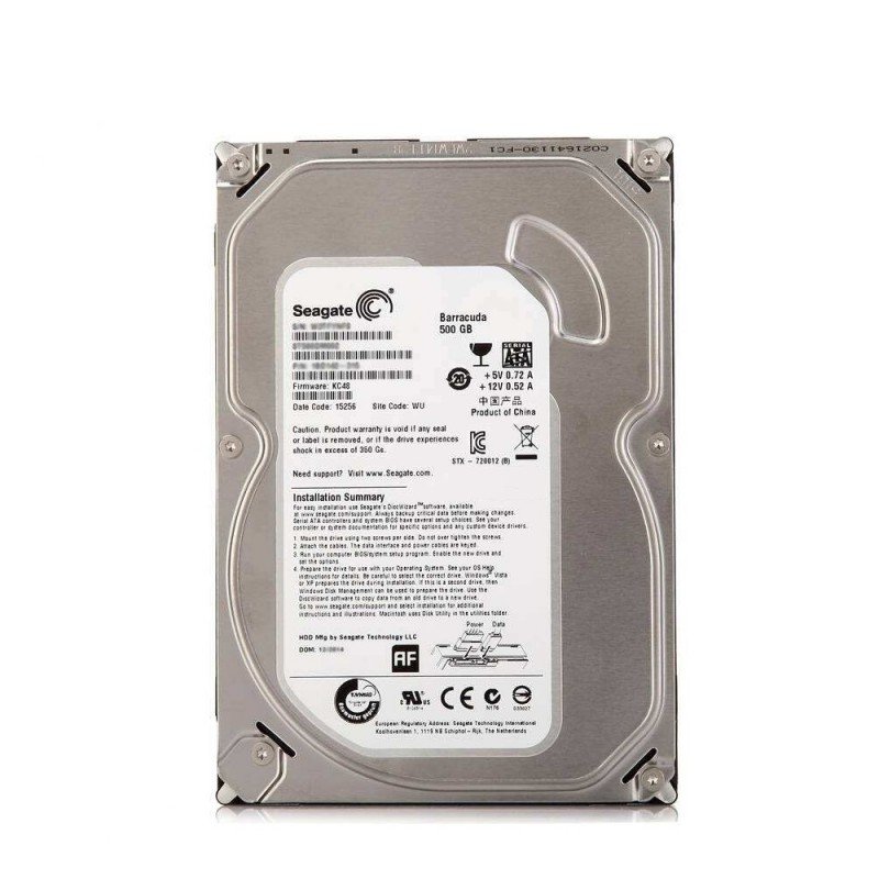 500Gb Σκληρός Δίσκος Εσωτερικός Seagate Barracuda Hard Disk Drive SATA 3.5 7200 ST500DM002 Refurbished 500Gb Σκληρός Δίσκος Εσωτερικός Seagate Barracuda Hard Disk Drive SATA 3.5 7200 ST500DM002 Refurbished