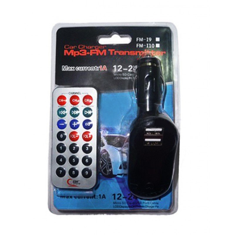 Car Power FM Transmitter With Remote MP3 Player USB 2.0 & Micro SD T26