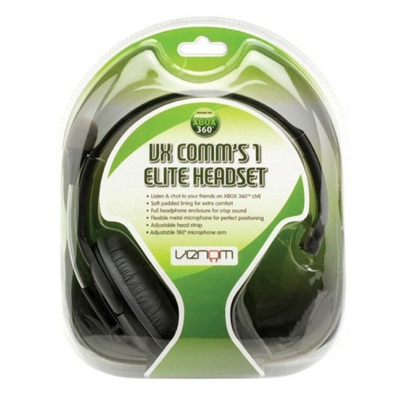 HEADSET MULTIMEDIA VENOM VX COMM ELITE 1 BLACK ΑΚΟΥΣΤΙΚΑ XBOX (360)