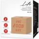 Θερμόμετρο Υγρόμετρο Ρολόι Ημερολόγιο Life WES-105 Cube Wooden Thermometer Hygrometer Clock Calendar Θερμόμετρο Υγρόμετρο Ρολόι Ημερολόγιο Life WES-105 Cube Wooden Thermometer Hygrometer Clock Calendar