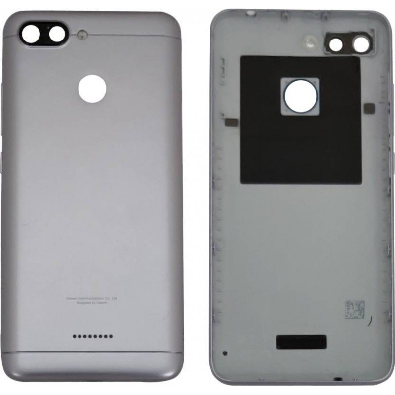 Αυθεντικό Καπάκι Μπαταρίας Xiaomi Redmi 6 Γκρι Original Battery Cover Grey Single Card