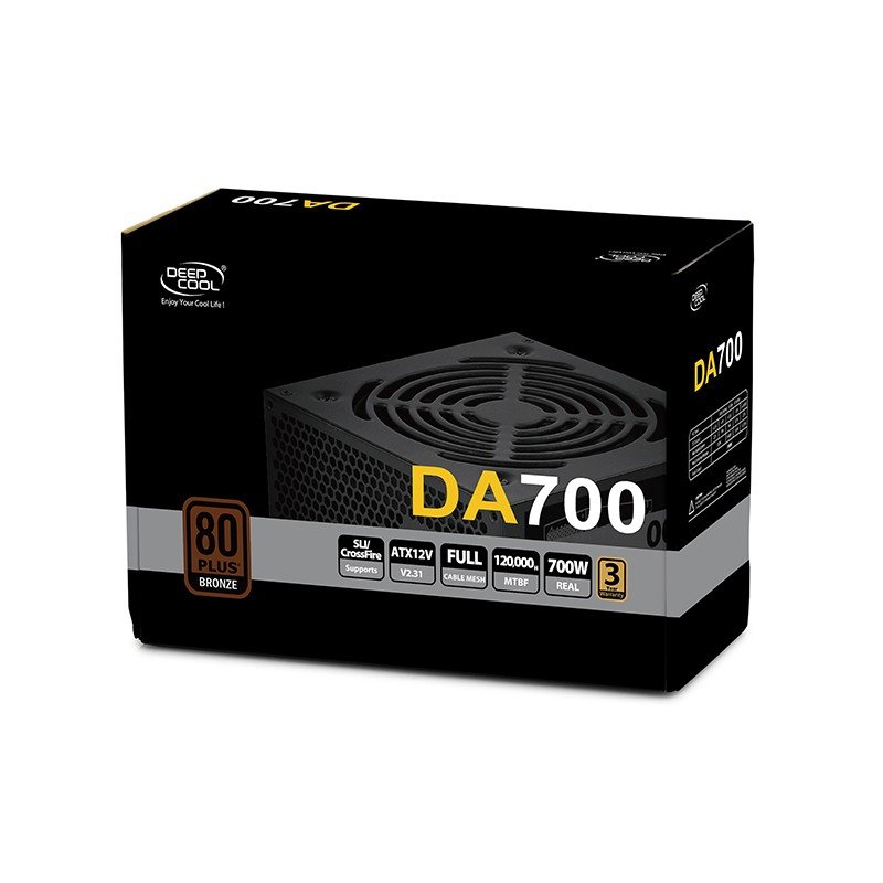 700w Power Supply Deepcool DA700 Tower Psu Τροφοδοτικό Υπολογιστή (PC) 700w Power Supply Deepcool DA700 Tower Psu Τροφοδοτικό Υπολογιστή (PC)