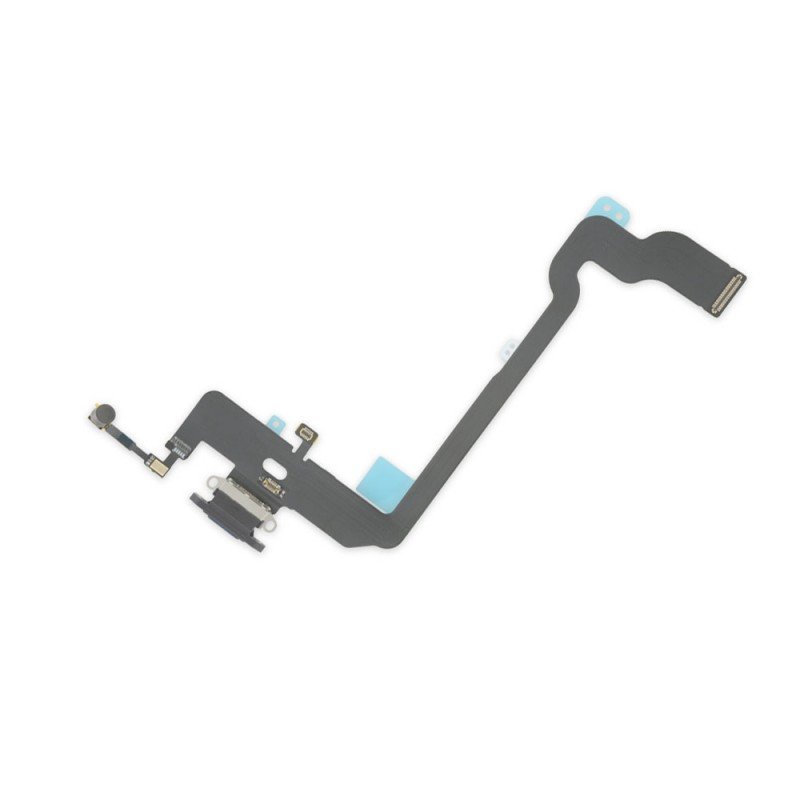 Καλωδιοταινία Φόρτισης & Υποδοχή Ακουστικού Μαύρη iPhone XS Charging Port Dock Connector Black  iXS