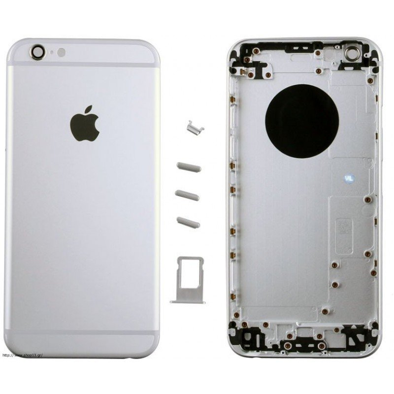 Καπάκι Μπαταρίας Ασημί iPhone 6S Battery Cover Silver i6S