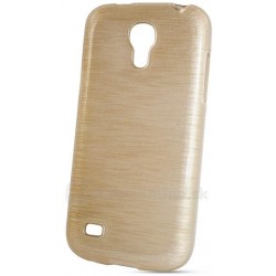 Μπεζ Θήκη Κινητού Samsung Galaxy S4 Plastic Flexible Jelly Case Brush 