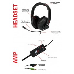 Headset Multimedia Gaming Wired Turtle Beach Ear Force P11 Stereo Black Ακουστικά & Μικρόφωνο Ενσύρματα (PS4)