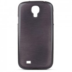 Μαύρη Θήκη Κινητού Samsung Galaxy S4 Plastic Flexible Jelly Case Brush Black 