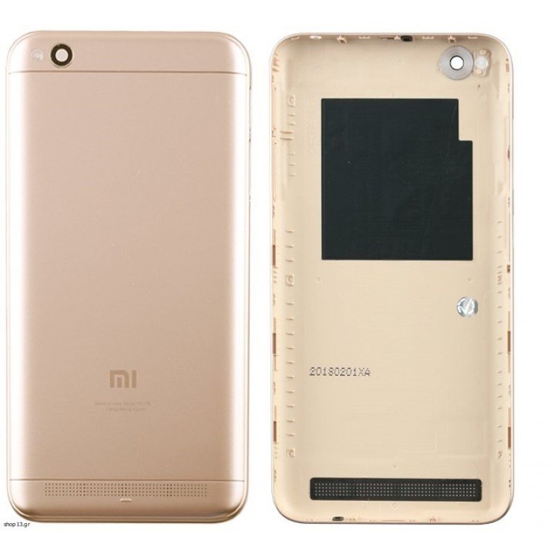 Αυθεντικό Καπάκι Μπαταρίας Xiaomi Redmi 5A Χρυσό Original Battery Cover Gold